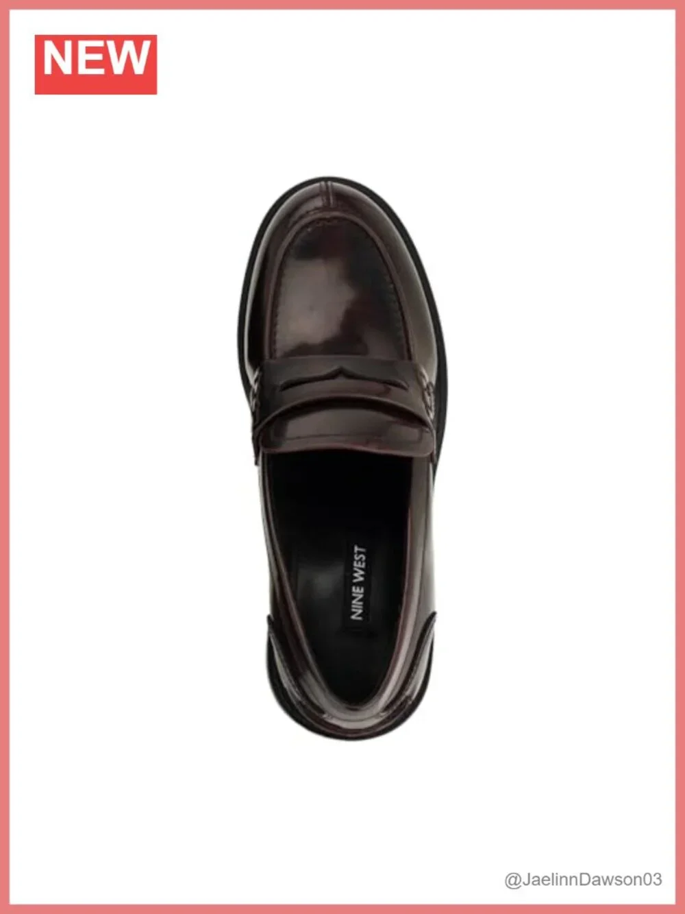 Faux Leather Slip-on Loafer with Block Heel